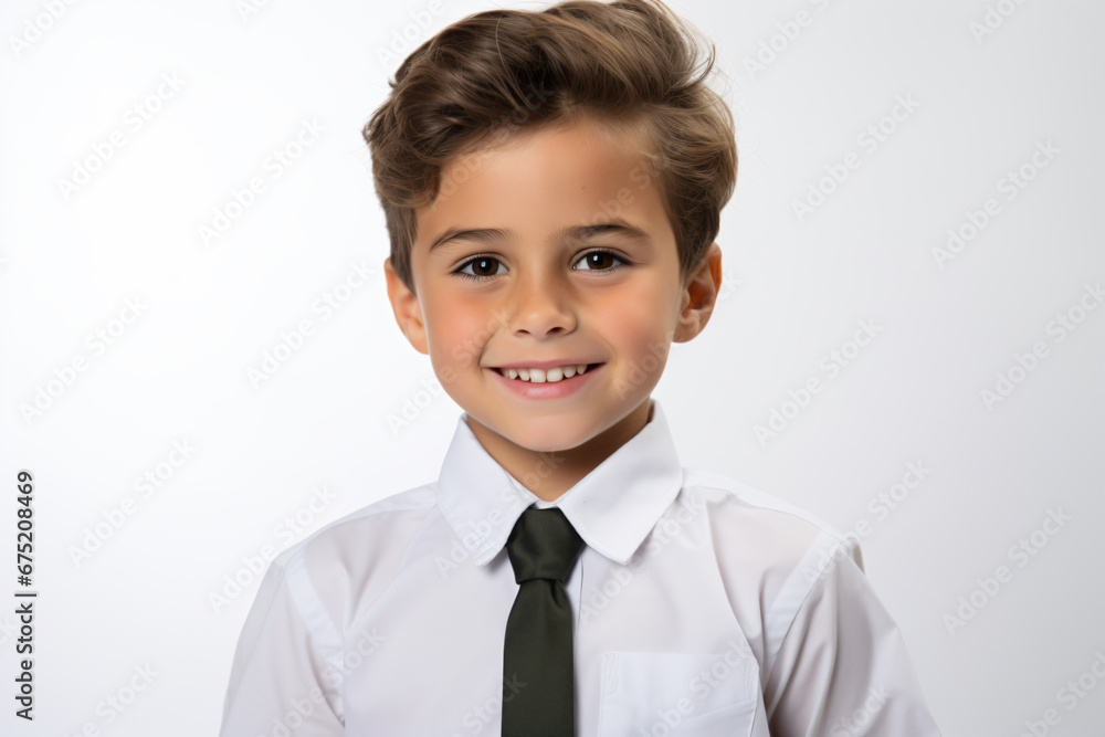 a young boy wearing a white shirt and a black tie a young boy wearing a white shirt and a black tie