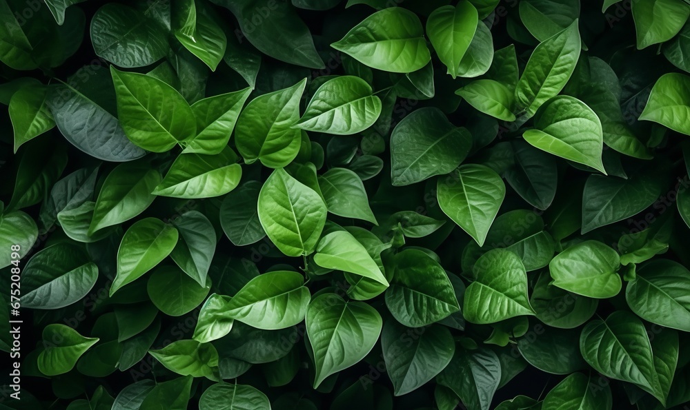 Natural leaves green plants using as spring or summer, Generative AI Natural leaves green plants using as spring or summer, Generative AI