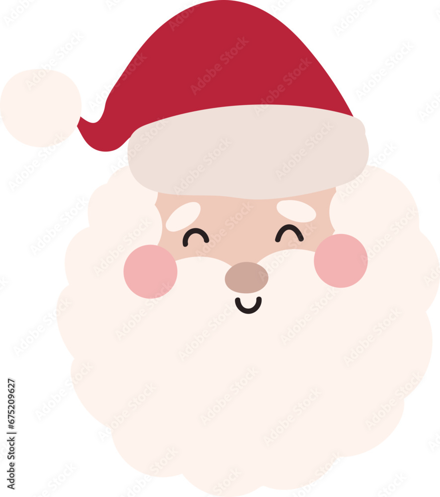 Cute santa element vector Cute santa element vector