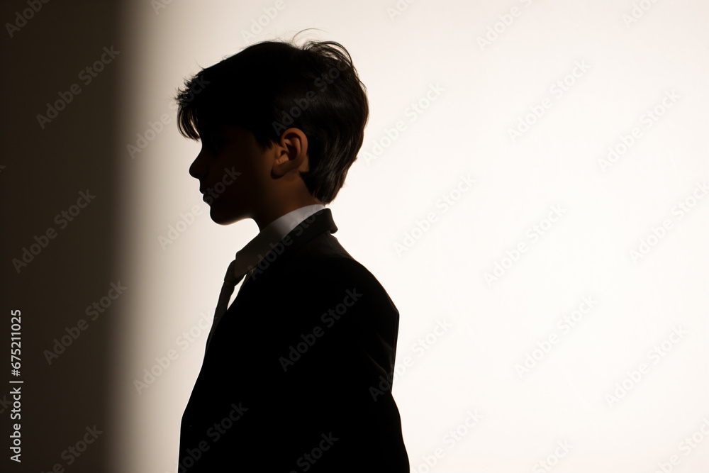 a young boy in a suit and tie a young boy in a suit and tie