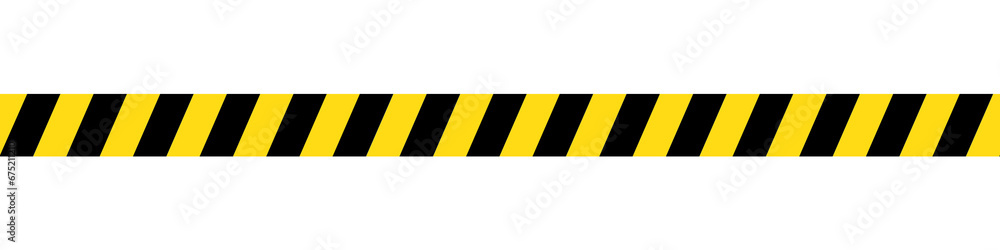 Warning or Caution Tape Isolated on White - obrazy, fototapety, plakaty 
