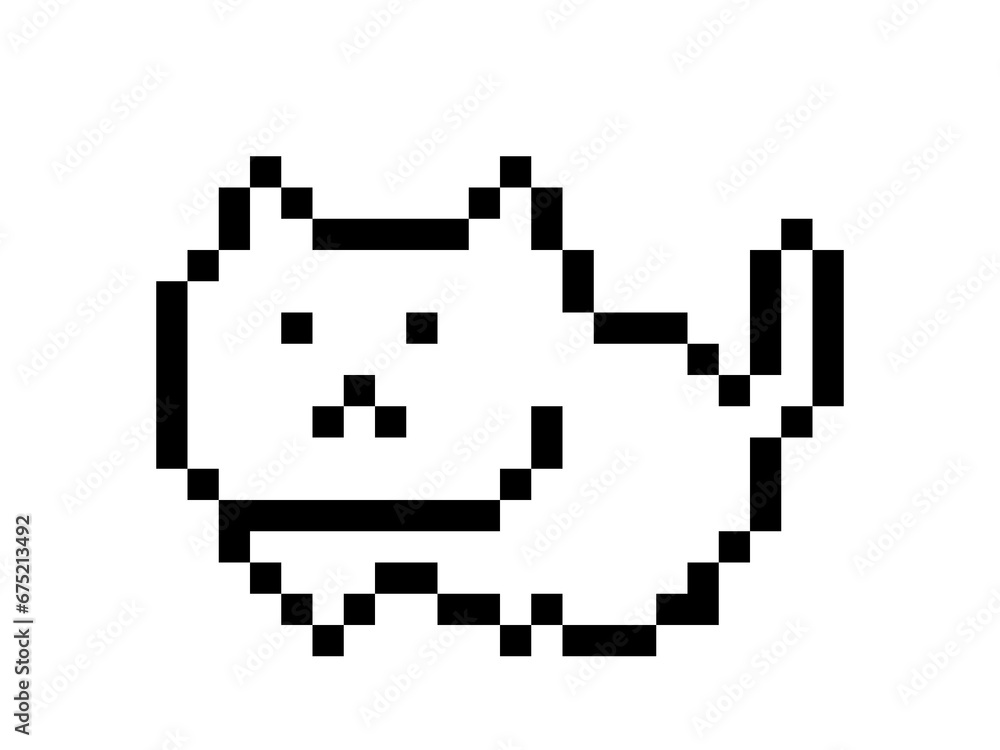 猫のドット絵 猫のドット絵