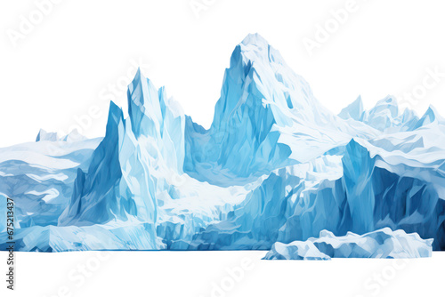 glacier isolated on transparent background © Olha Vietrova