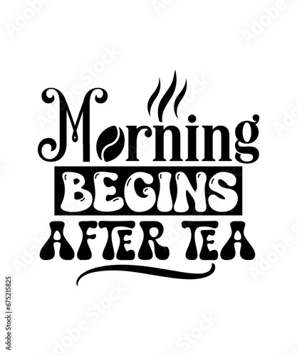 morning begins after tea svg