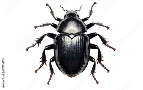 Invasive Black Japanese Beetle Species on Transparent Background © Muhammad