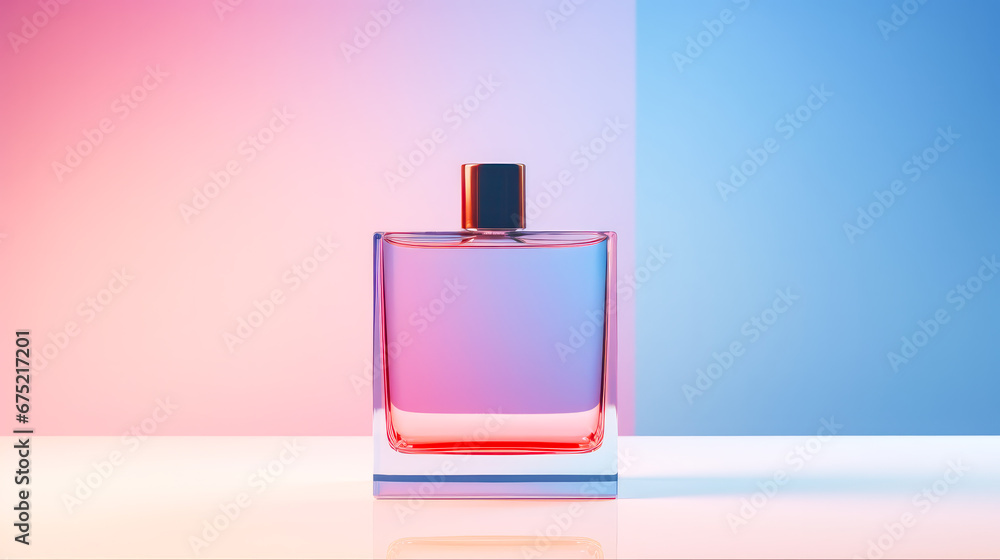 Mockup für eine Parfümflasche. Generiert mit KI Mockup für eine Parfümflasche. Generiert mit KI