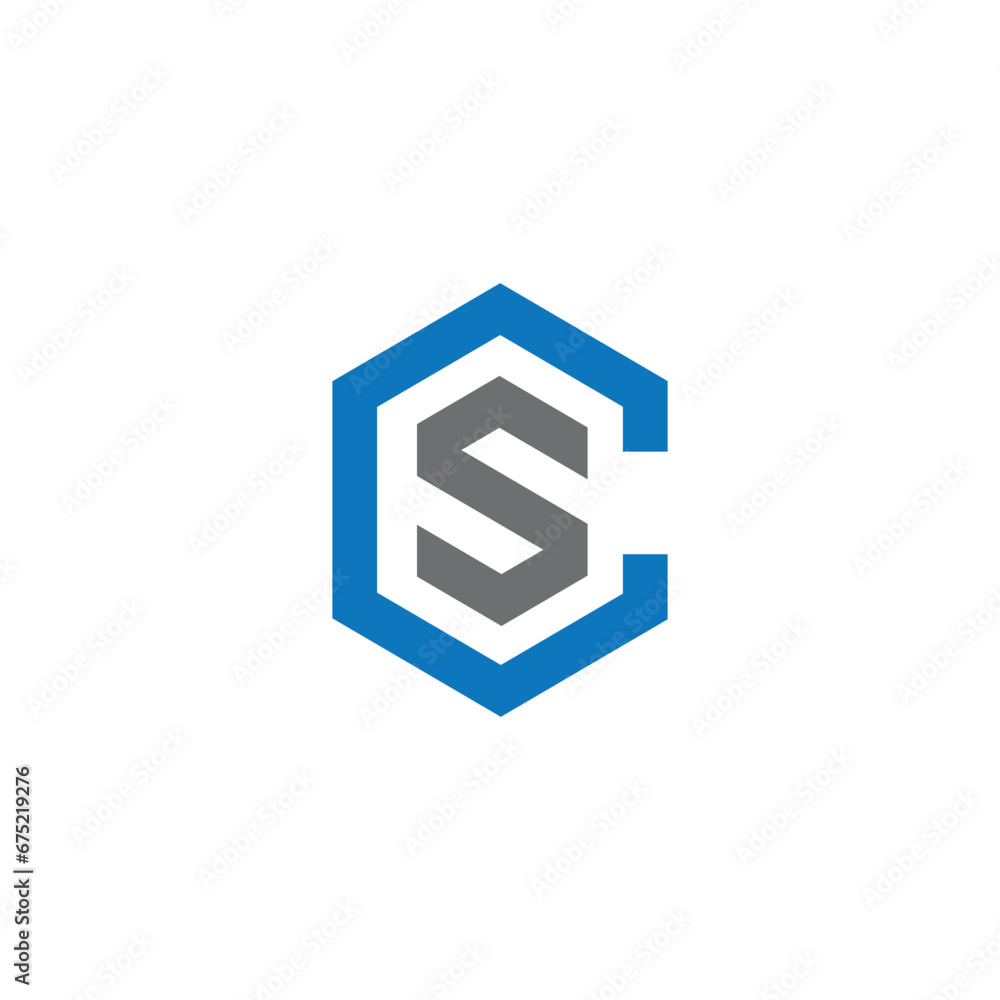 SC logo design vector template SC logo design vector template