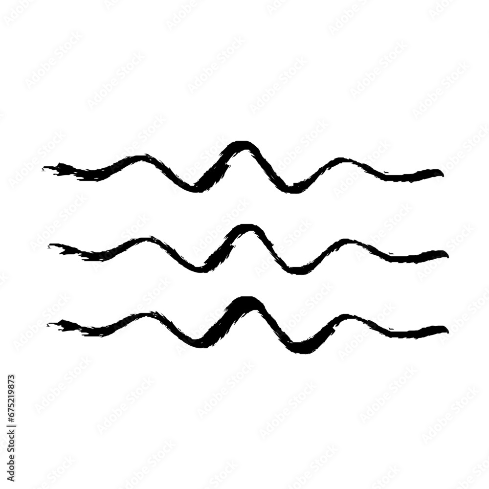 Zigzag Line Abstract Stroke Hand Drawn Linear Element Zigzag Line Abstract Stroke Hand Drawn Linear Element