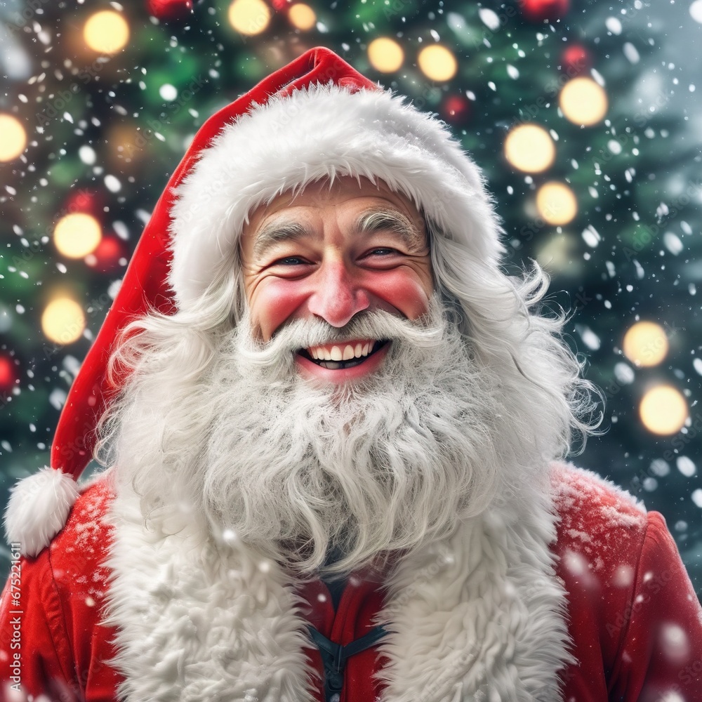 Smiling Santa Claus with the beard Smiling Santa Claus with the beard