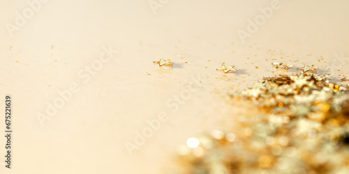 Star Sparkling Defocused Glitter Background