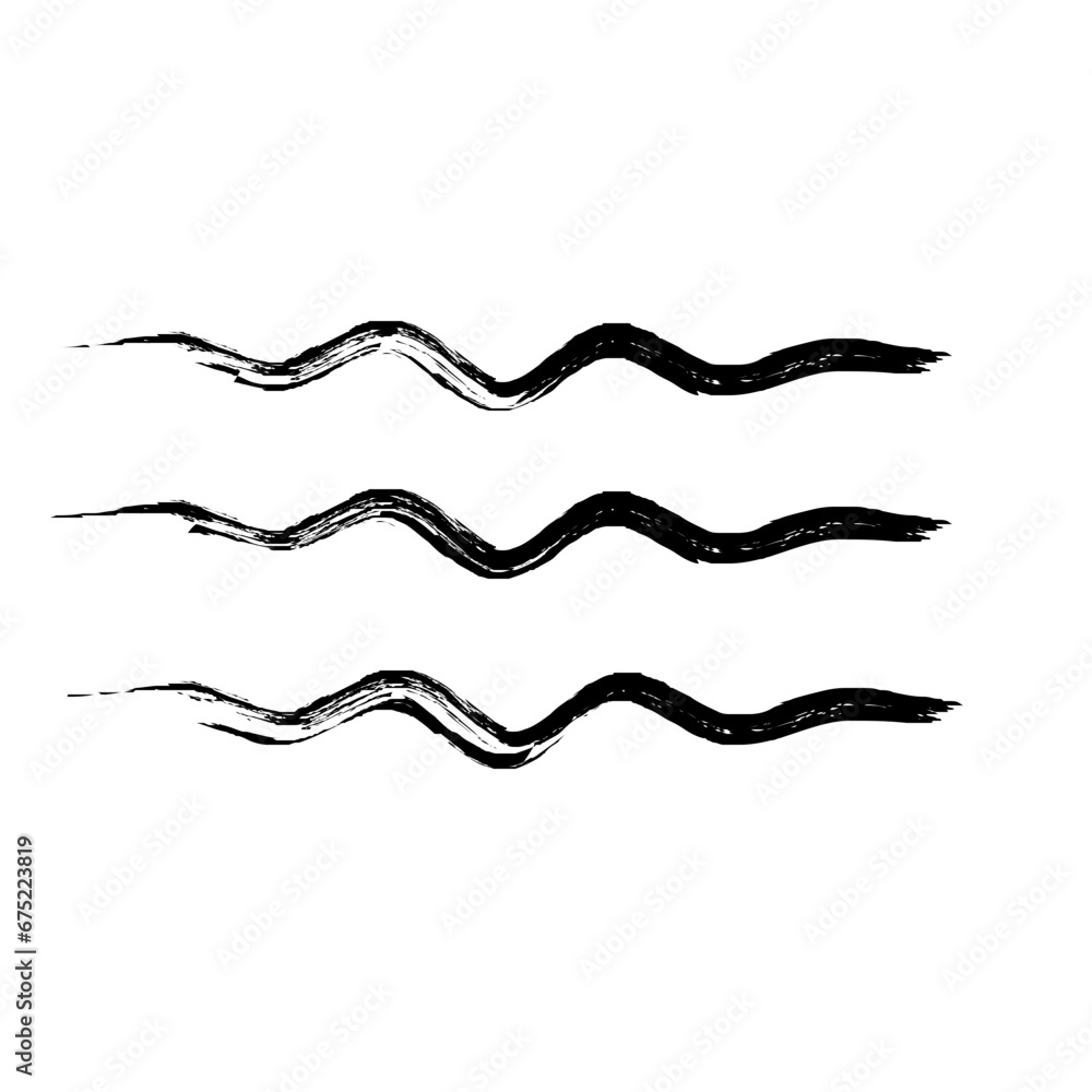 Zigzag Line Abstract Stroke Hand Drawn Linear Element Zigzag Line Abstract Stroke Hand Drawn Linear Element