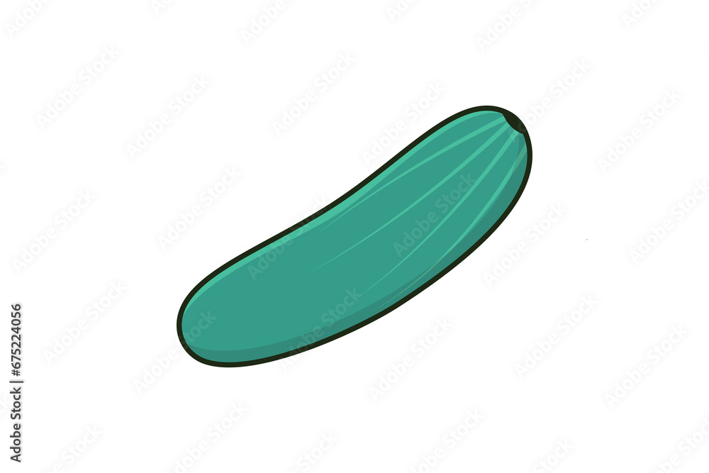Green Cucumber Vegetable Sticker vector illustration. Food nature icon concept. Healthy fresh vegetable food cucumber sticker design icon logo. Green Cucumber Vegetable Sticker vector illustration. Food nature icon concept. Healthy fresh vegetable food cucumber sticker design icon logo.