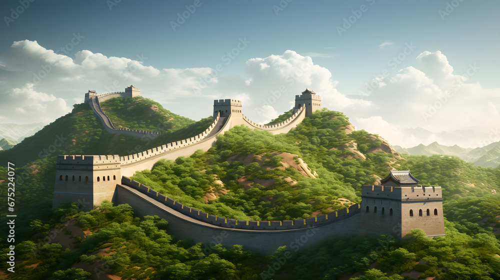 Great Wall of China generated by AI