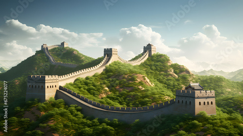 Great Wall of China generated by AI