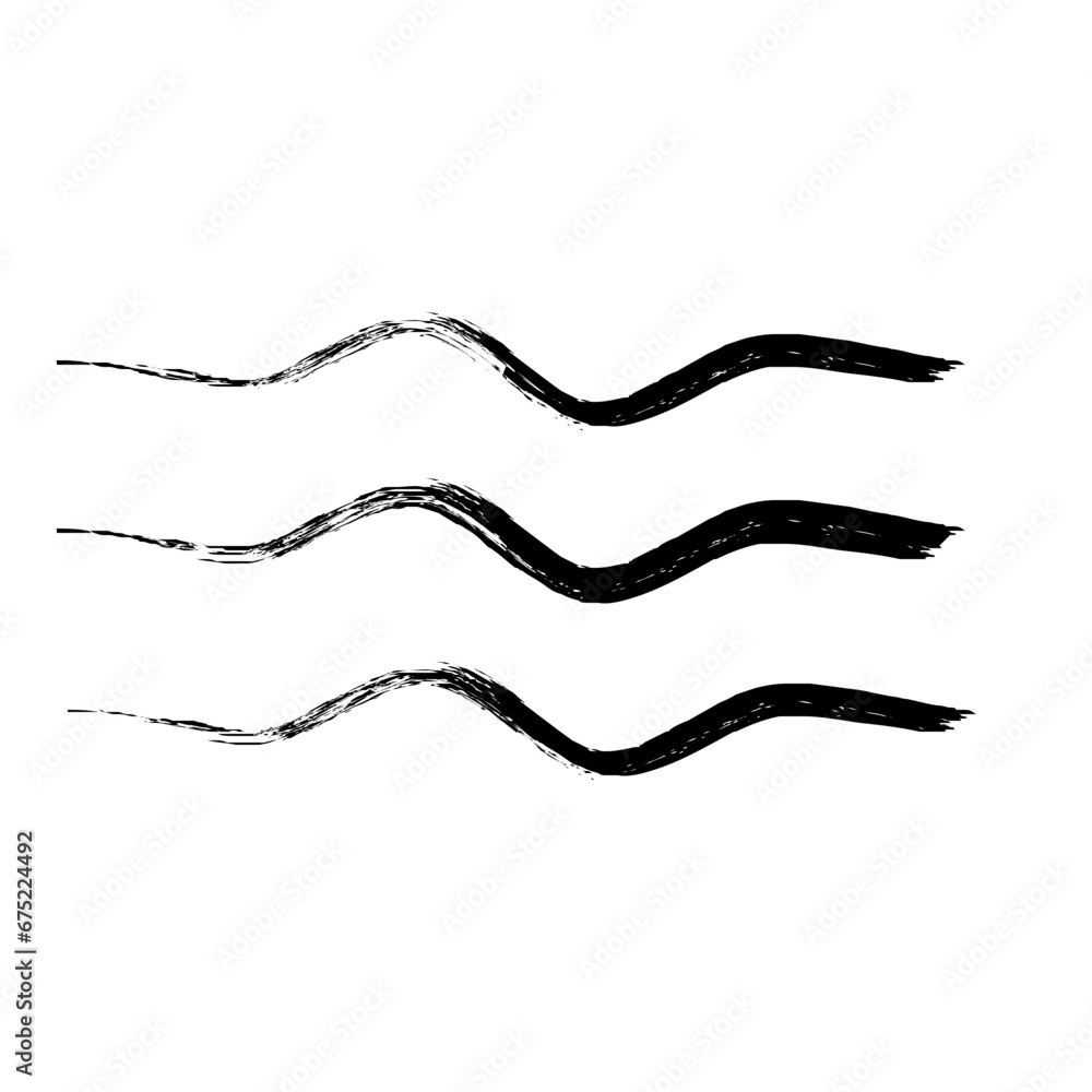 Zigzag Line Abstract Stroke Hand Drawn Linear Element Zigzag Line Abstract Stroke Hand Drawn Linear Element