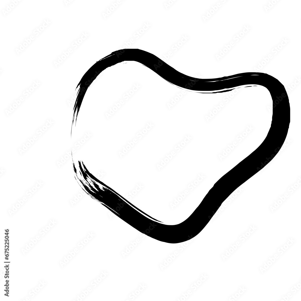 Grunge Abstract Hand Drawn Fluid Stroke Line Shape Grunge Abstract Hand Drawn Fluid Stroke Line Shape