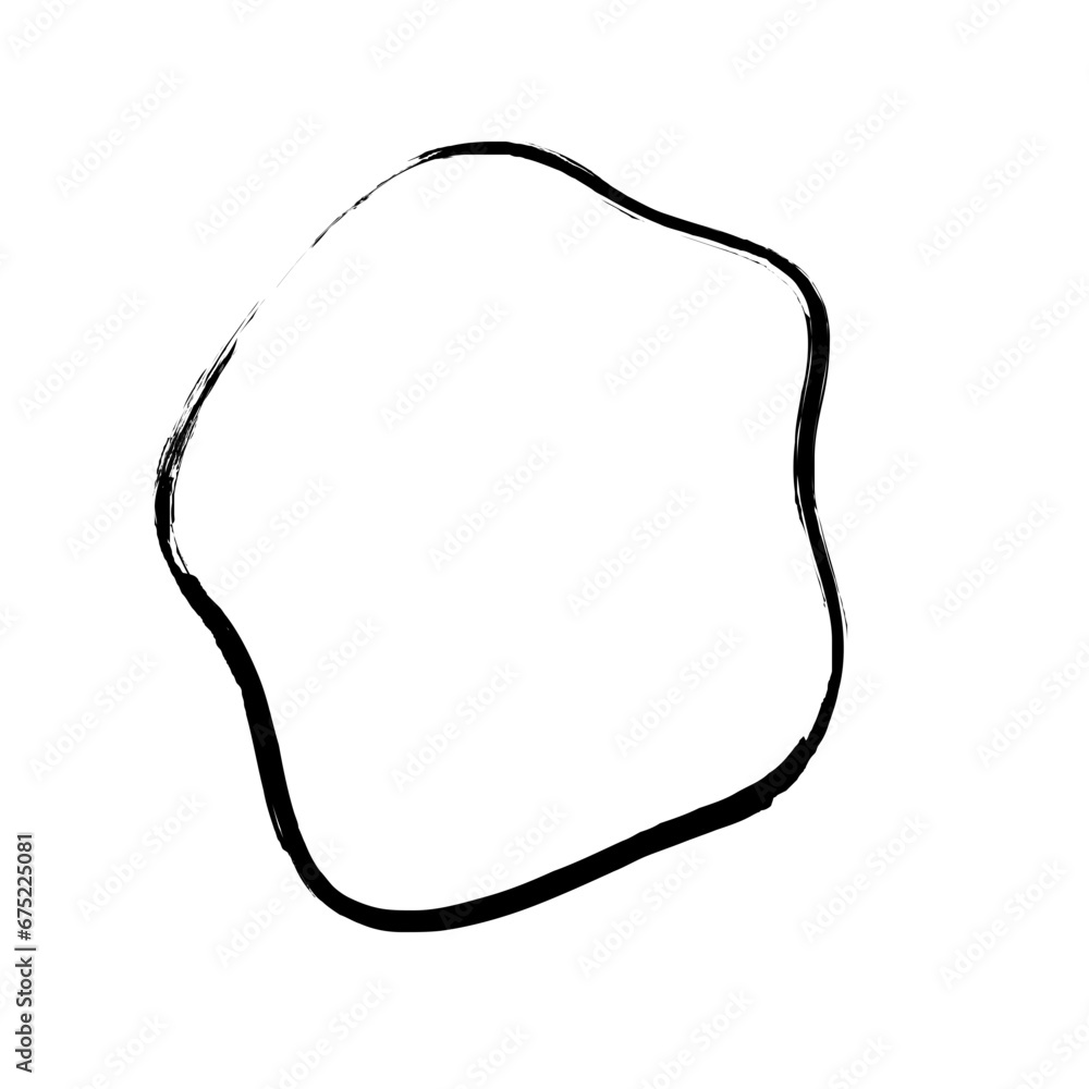 Grunge Abstract Hand Drawn Fluid Stroke Line Shape Grunge Abstract Hand Drawn Fluid Stroke Line Shape