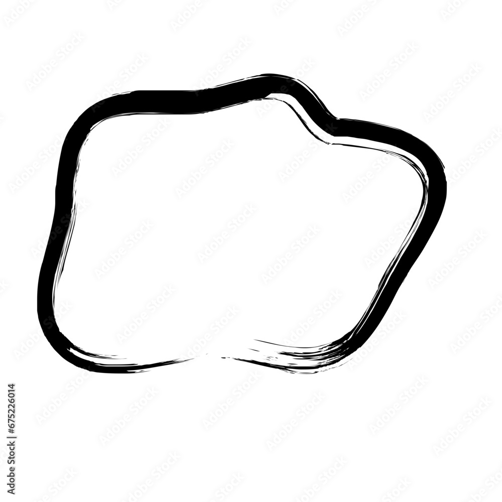 Abstract Hand Drawn Fluid Grunge Stroke Line Shape Abstract Hand Drawn Fluid Grunge Stroke Line Shape