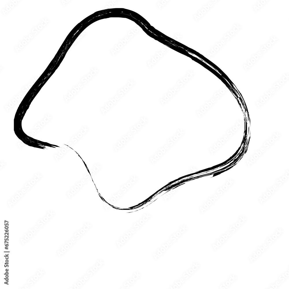 Abstract Hand Drawn Fluid Grunge Stroke Line Shape Abstract Hand Drawn Fluid Grunge Stroke Line Shape