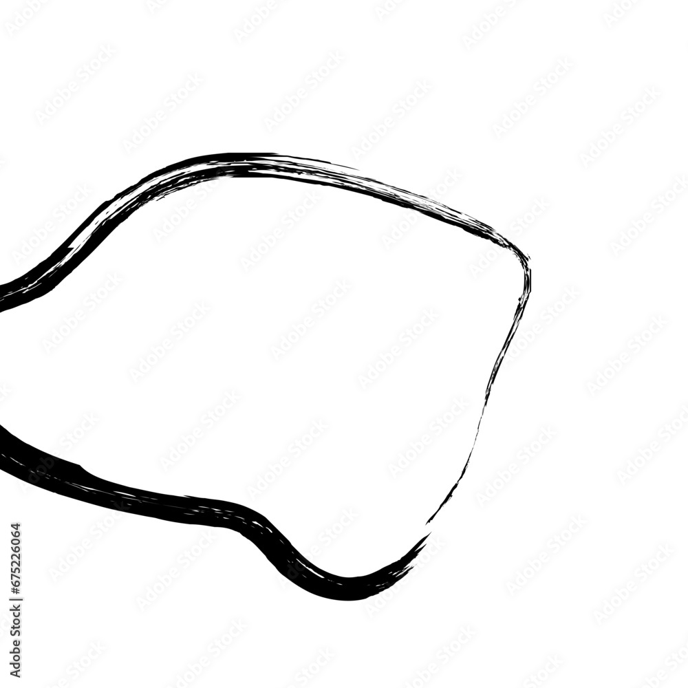 Abstract Hand Drawn Fluid Grunge Stroke Line Shape Abstract Hand Drawn Fluid Grunge Stroke Line Shape