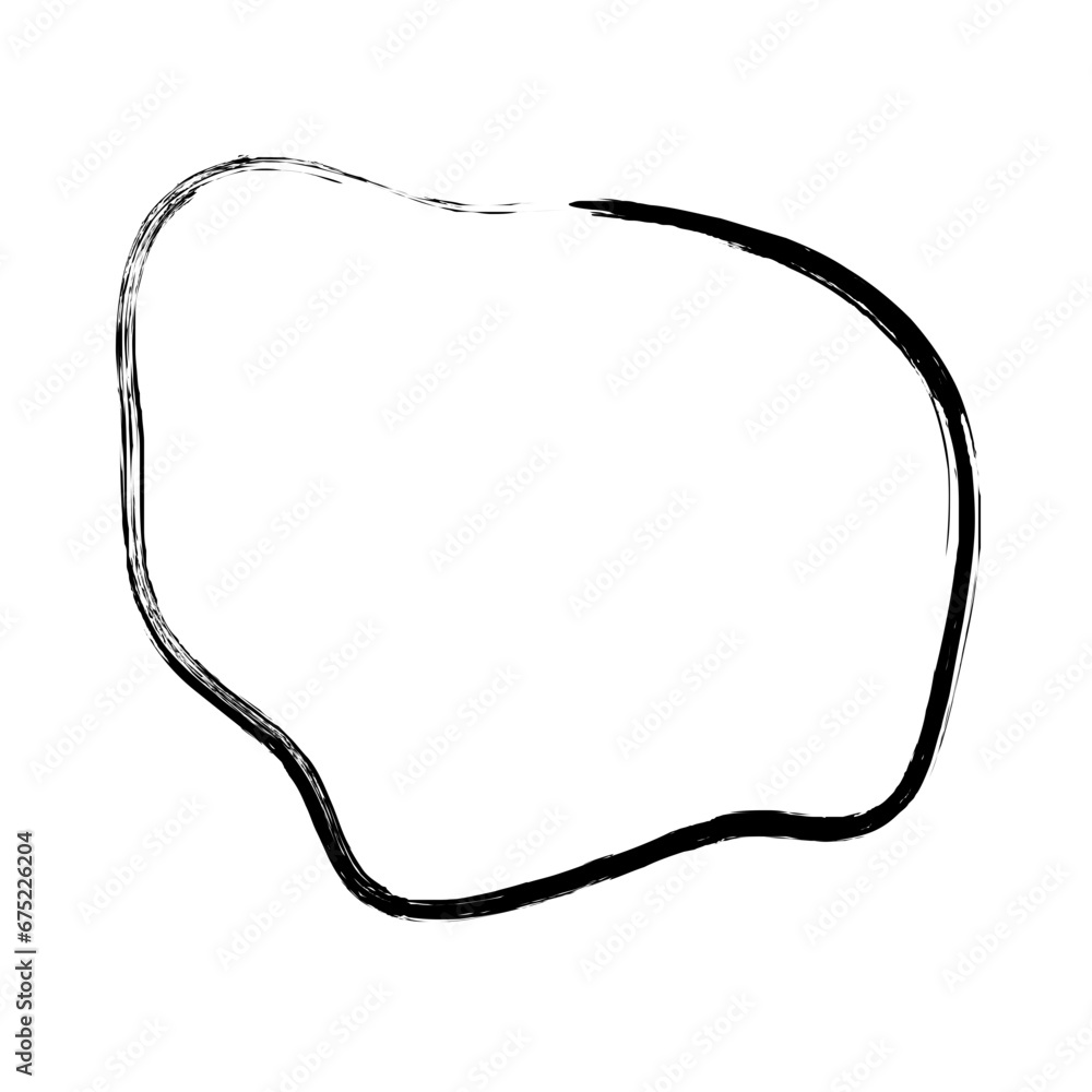 Grunge Abstract Hand Drawn Fluid Stroke Line Shape Grunge Abstract Hand Drawn Fluid Stroke Line Shape