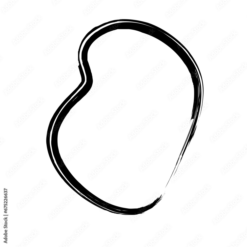 Grunge Abstract Hand Drawn Fluid Stroke Line Shape Grunge Abstract Hand Drawn Fluid Stroke Line Shape