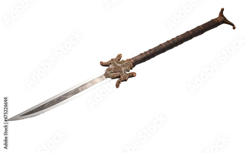 Traditional Chinese Dao Blade on Transparent Background