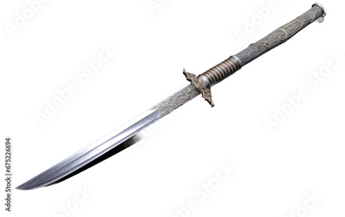Traditional Chinese Dao Blade on Transparent Background