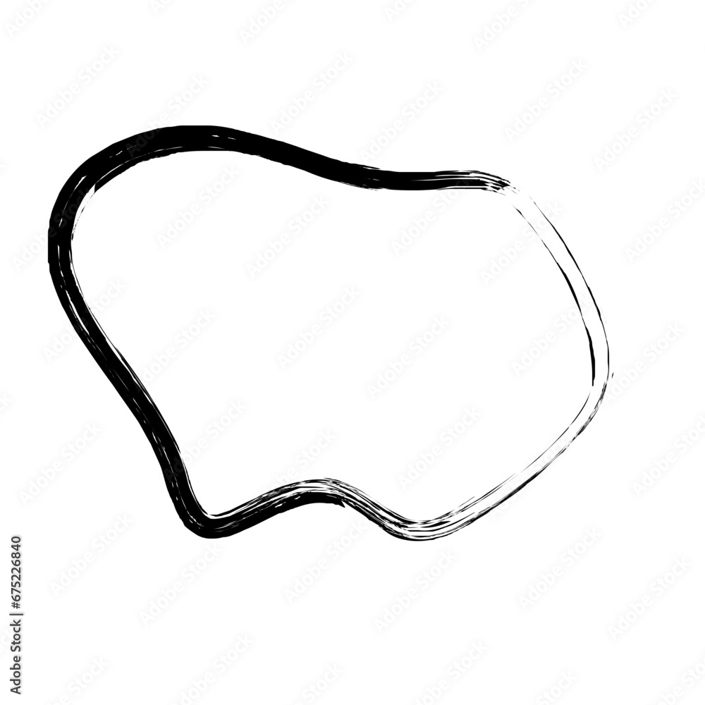 Grunge Abstract Hand Drawn Fluid Stroke Line Shape Grunge Abstract Hand Drawn Fluid Stroke Line Shape