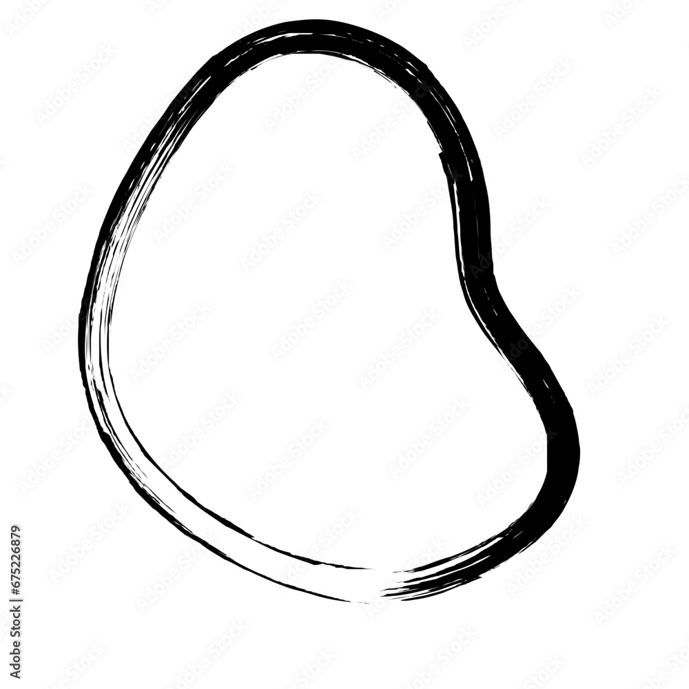 Grunge Abstract Hand Drawn Fluid Stroke Line Shape Grunge Abstract Hand Drawn Fluid Stroke Line Shape