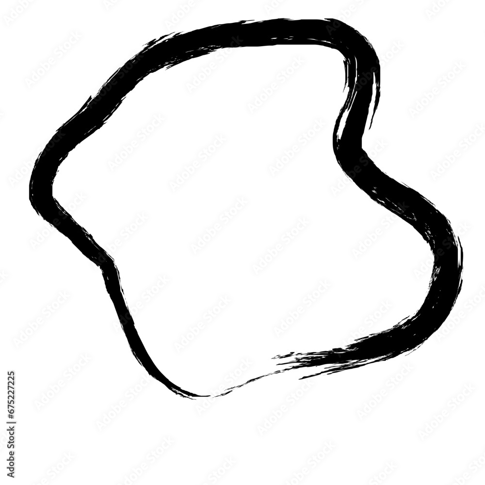 Grunge Abstract Hand Drawn Fluid Stroke Line Shape Grunge Abstract Hand Drawn Fluid Stroke Line Shape