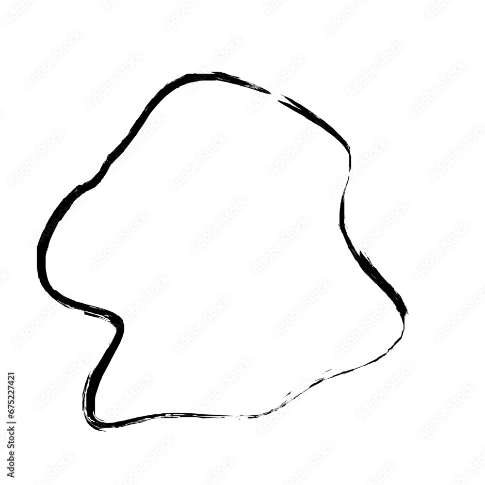 Grunge Abstract Hand Drawn Fluid Stroke Line Shape Grunge Abstract Hand Drawn Fluid Stroke Line Shape