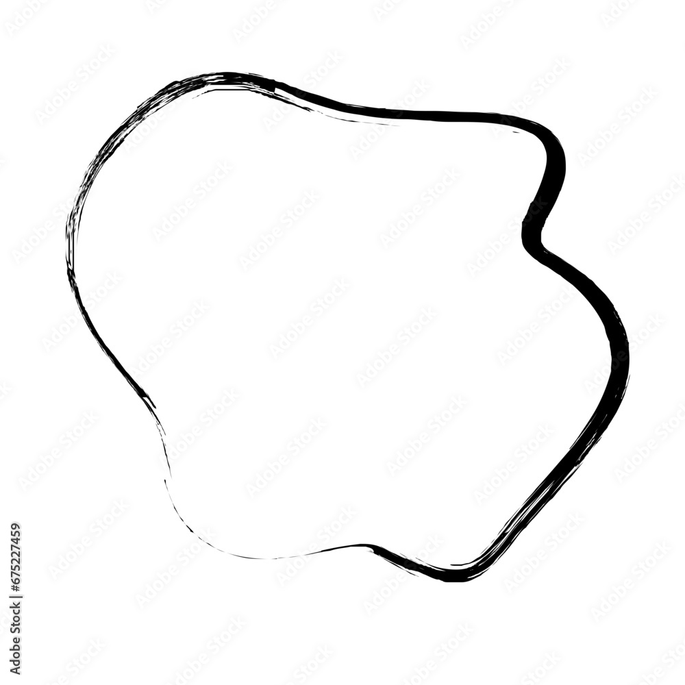 Grunge Abstract Hand Drawn Fluid Stroke Line Shape Grunge Abstract Hand Drawn Fluid Stroke Line Shape