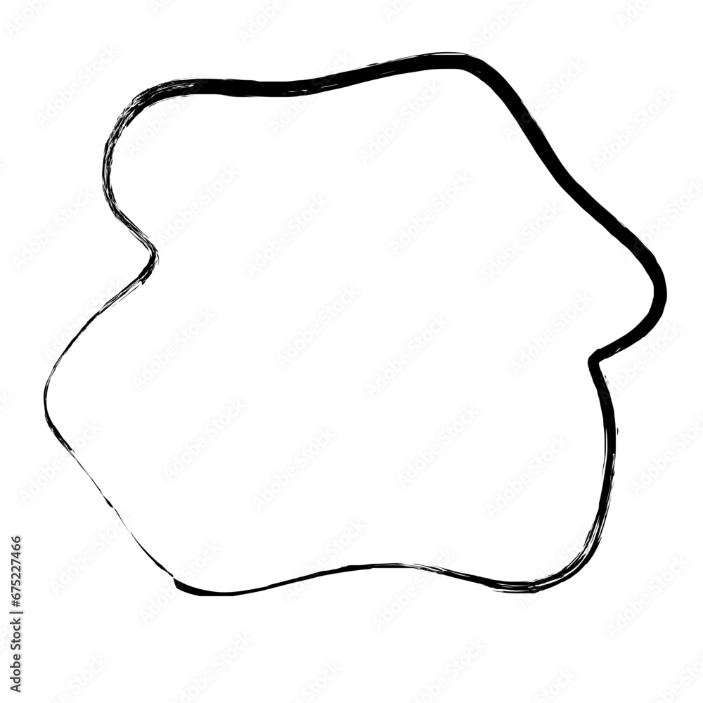 Grunge Abstract Hand Drawn Fluid Stroke Line Shape Grunge Abstract Hand Drawn Fluid Stroke Line Shape