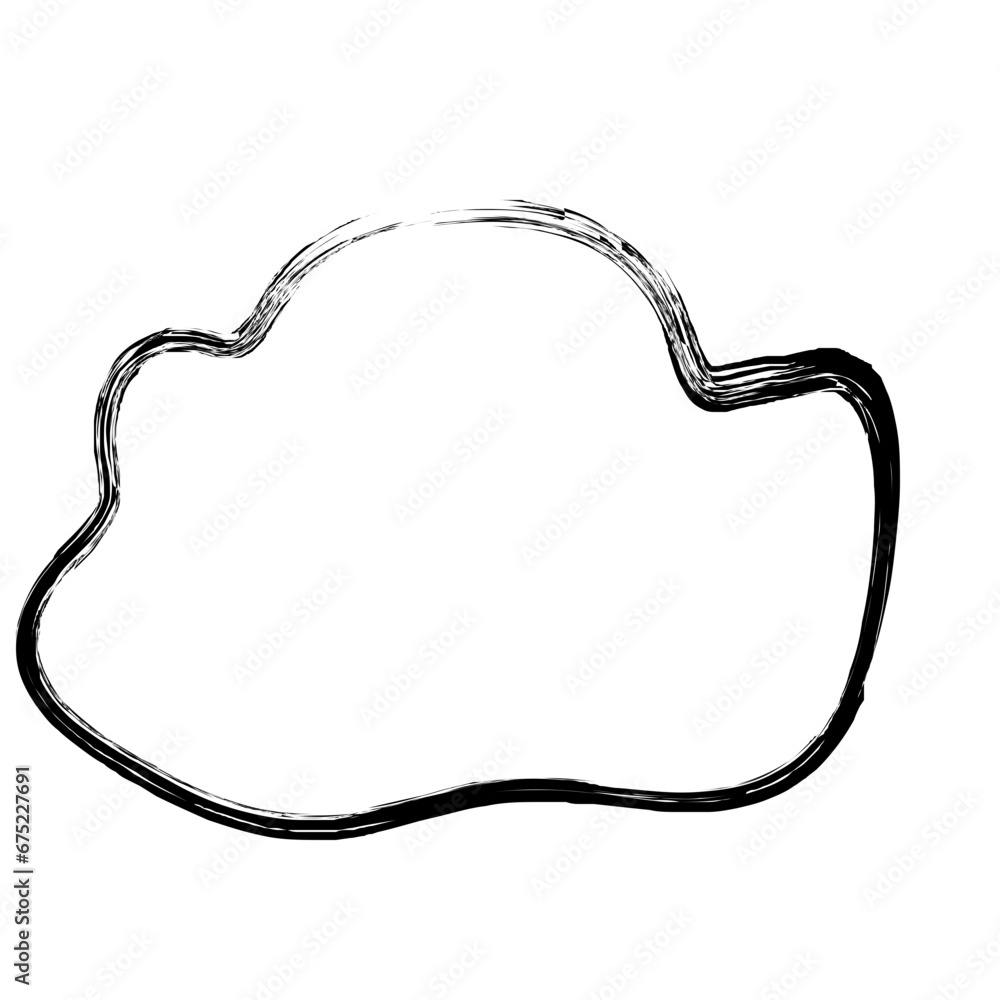 Grunge Abstract Hand Drawn Fluid Stroke Line Shape Grunge Abstract Hand Drawn Fluid Stroke Line Shape