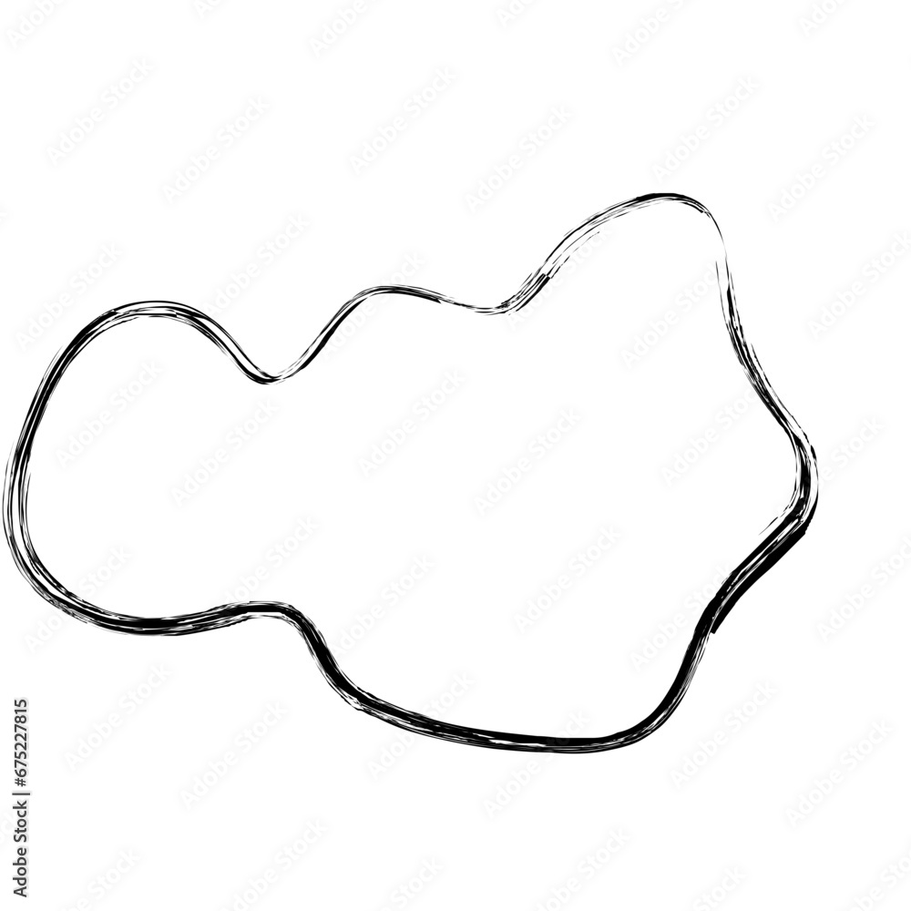 Grunge Abstract Hand Drawn Fluid Stroke Line Shape Grunge Abstract Hand Drawn Fluid Stroke Line Shape
