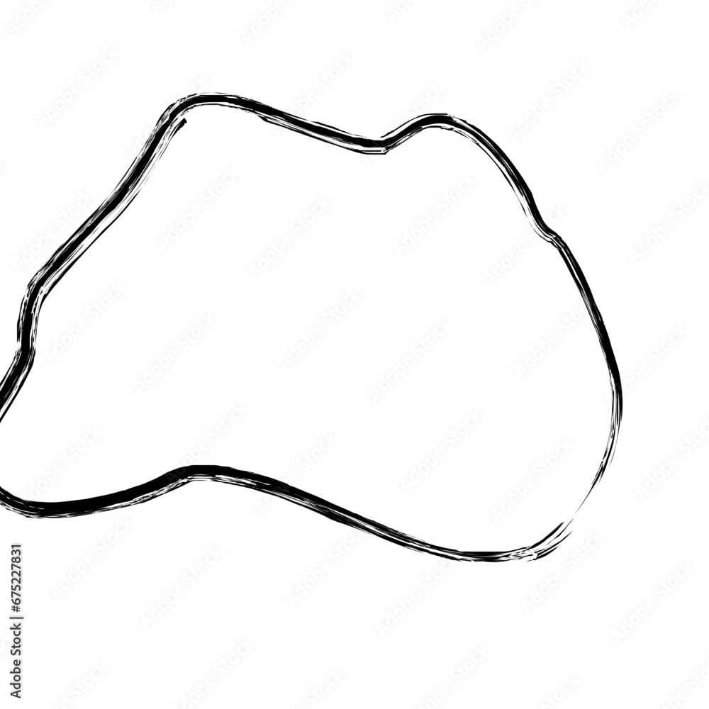 Grunge Abstract Hand Drawn Fluid Stroke Line Shape Grunge Abstract Hand Drawn Fluid Stroke Line Shape