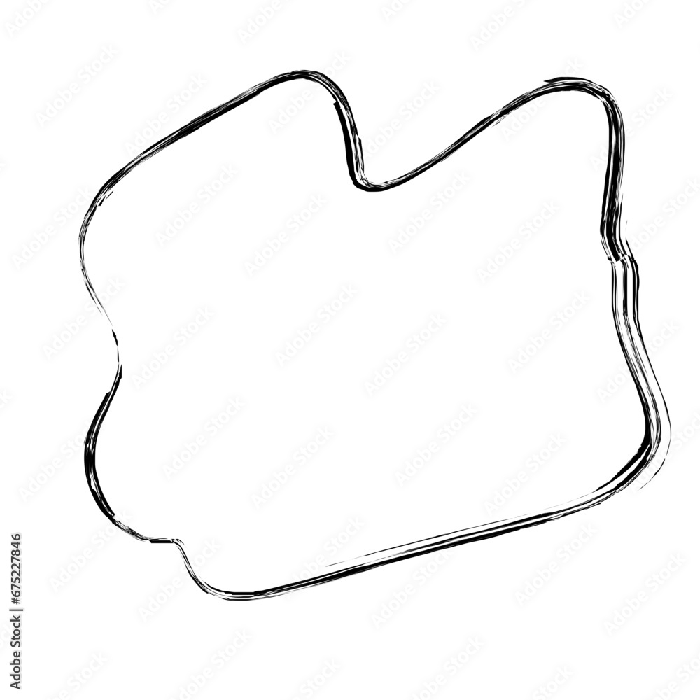 Grunge Abstract Hand Drawn Fluid Stroke Line Shape Grunge Abstract Hand Drawn Fluid Stroke Line Shape