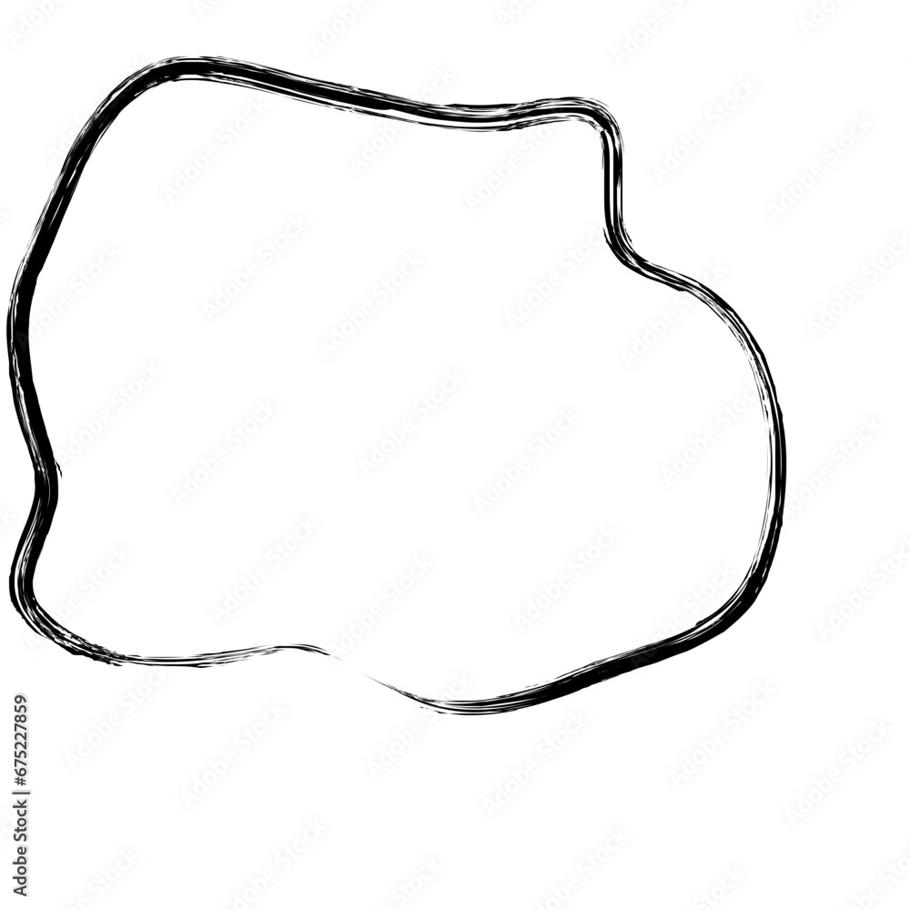 Grunge Abstract Hand Drawn Fluid Stroke Line Shape Grunge Abstract Hand Drawn Fluid Stroke Line Shape