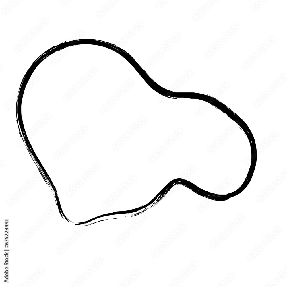 Grunge Abstract Hand Drawn Fluid Stroke Line Shape Grunge Abstract Hand Drawn Fluid Stroke Line Shape