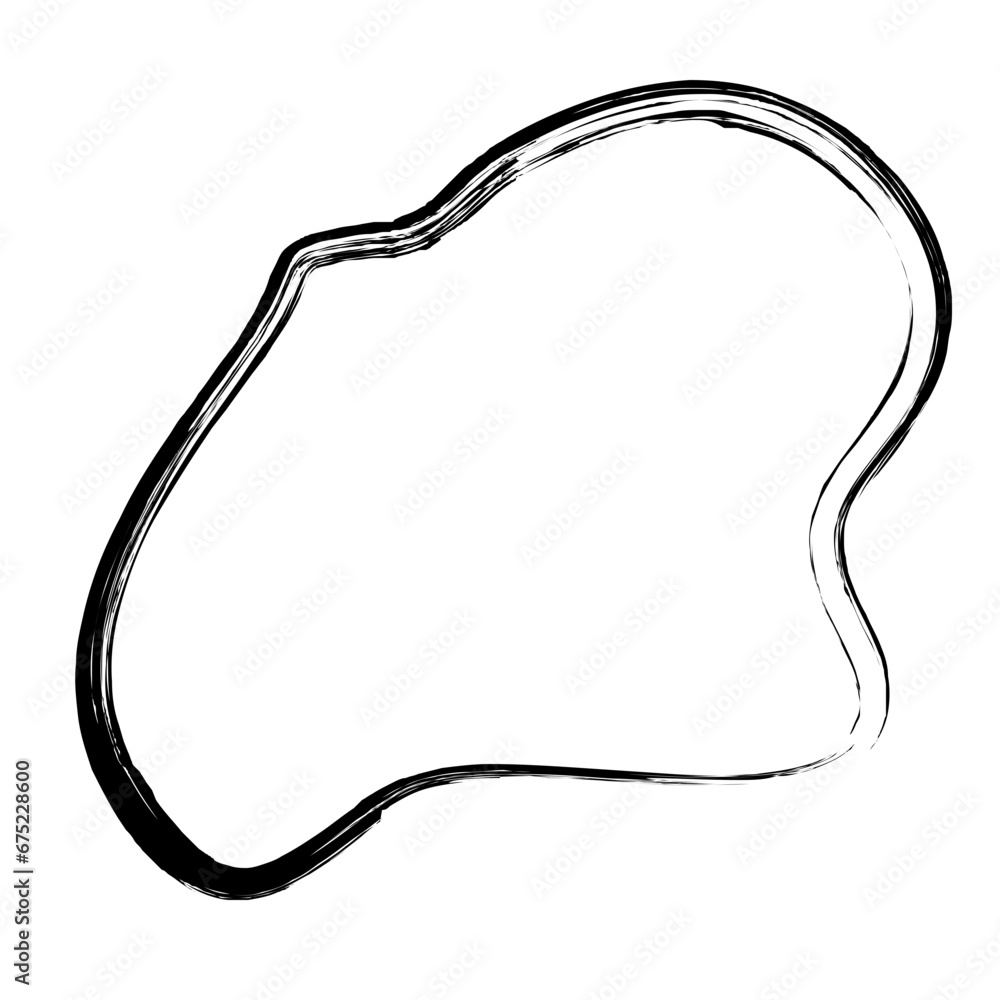 Grunge Abstract Hand Drawn Fluid Stroke Line Shape Grunge Abstract Hand Drawn Fluid Stroke Line Shape
