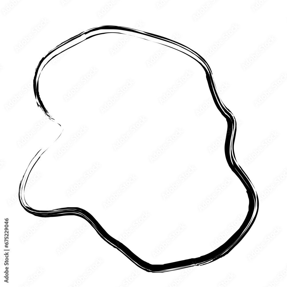 Grunge Abstract Hand Drawn Fluid Stroke Line Shape Grunge Abstract Hand Drawn Fluid Stroke Line Shape