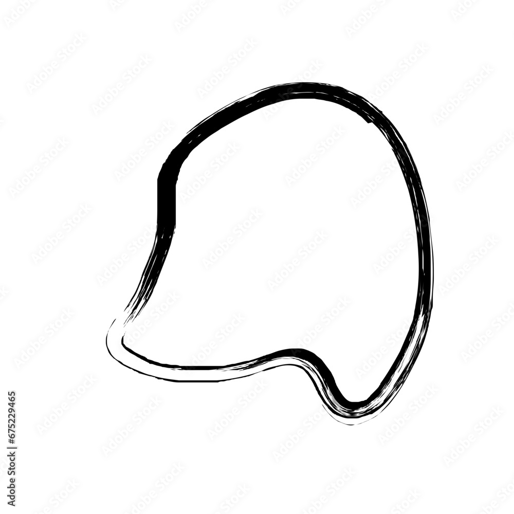 Grunge Abstract Hand Drawn Fluid Stroke Line Shape Grunge Abstract Hand Drawn Fluid Stroke Line Shape