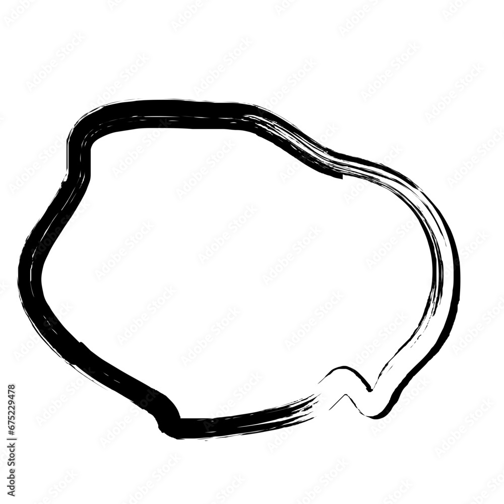 Grunge Abstract Hand Drawn Fluid Stroke Line Shape Grunge Abstract Hand Drawn Fluid Stroke Line Shape