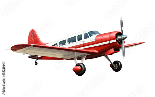 Classic Piper PA 28 Cherokee on Transparent Background