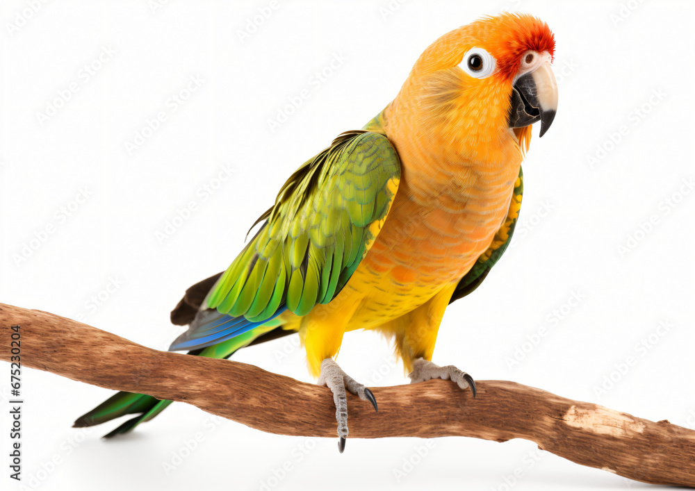 Conjure Parrot isolated on white background