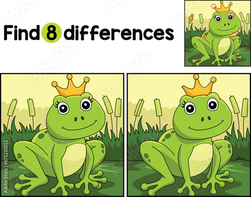 Frog With A Crown Find The Differences