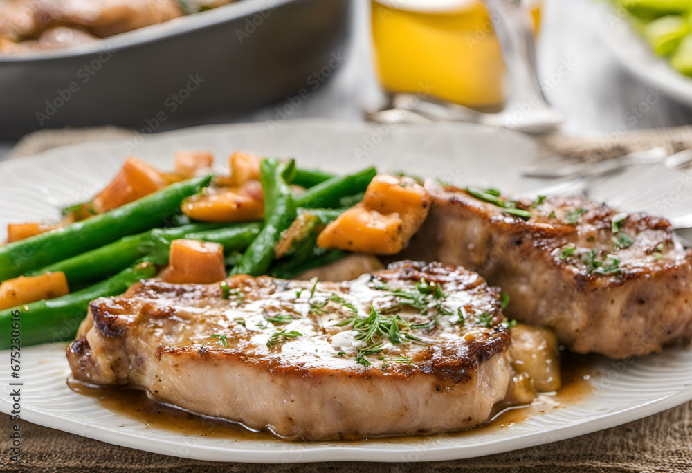 grilled pork chops