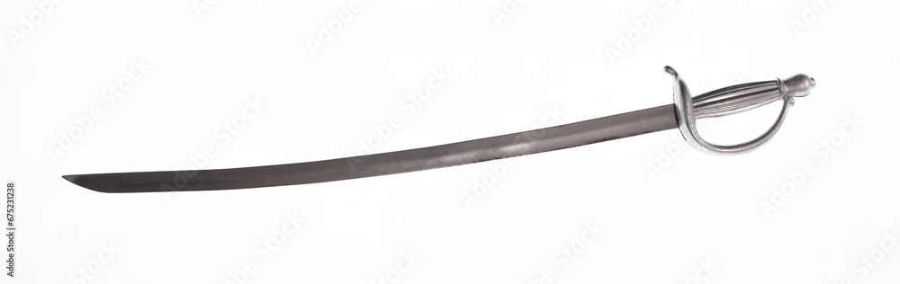 medieval silver sword isolated on white background medieval silver sword isolated on white background
