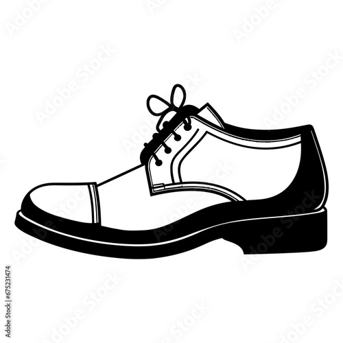 Vector Illustration of Formal Shoes for Man
